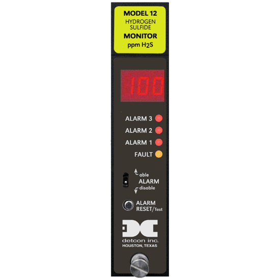 Detcon Single Sensor Gas Detection Control Module, Model 12
